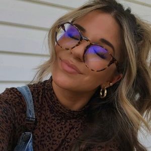 DIFF Amber Tortoise Blue Light Glasses